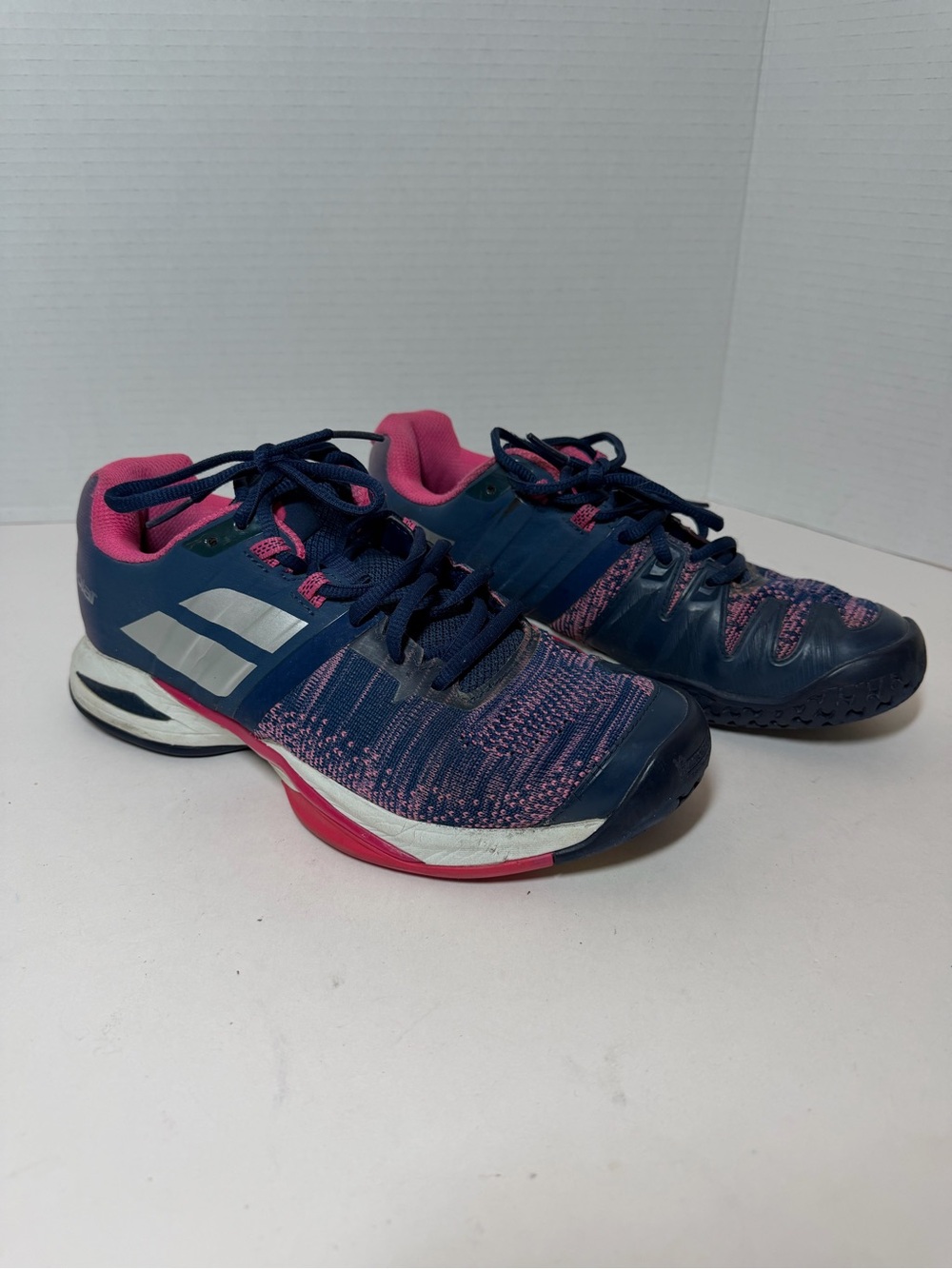 Babolat Women's Court Shoes Propulse Blast AC Size 8 Blue/Pink